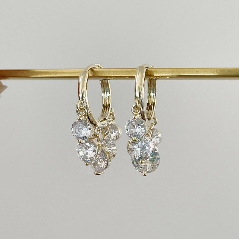 Elegante bunte Kristall Ohrringe