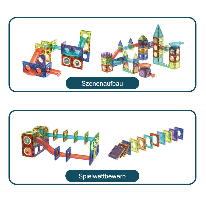 Magnetische Bausteine Schienenspleißspielzeug für Kinder