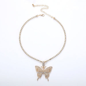 Damen Schmetterling Halskette