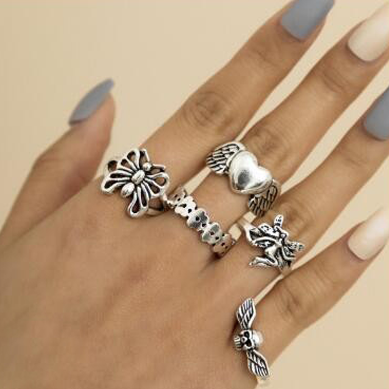 Versilberter Ring Für Damen