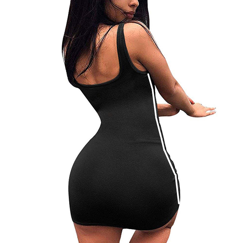 Damen Sommer Sexy Strapskleid
