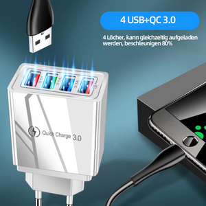 4-Loch USB Farbiges Ladegerät