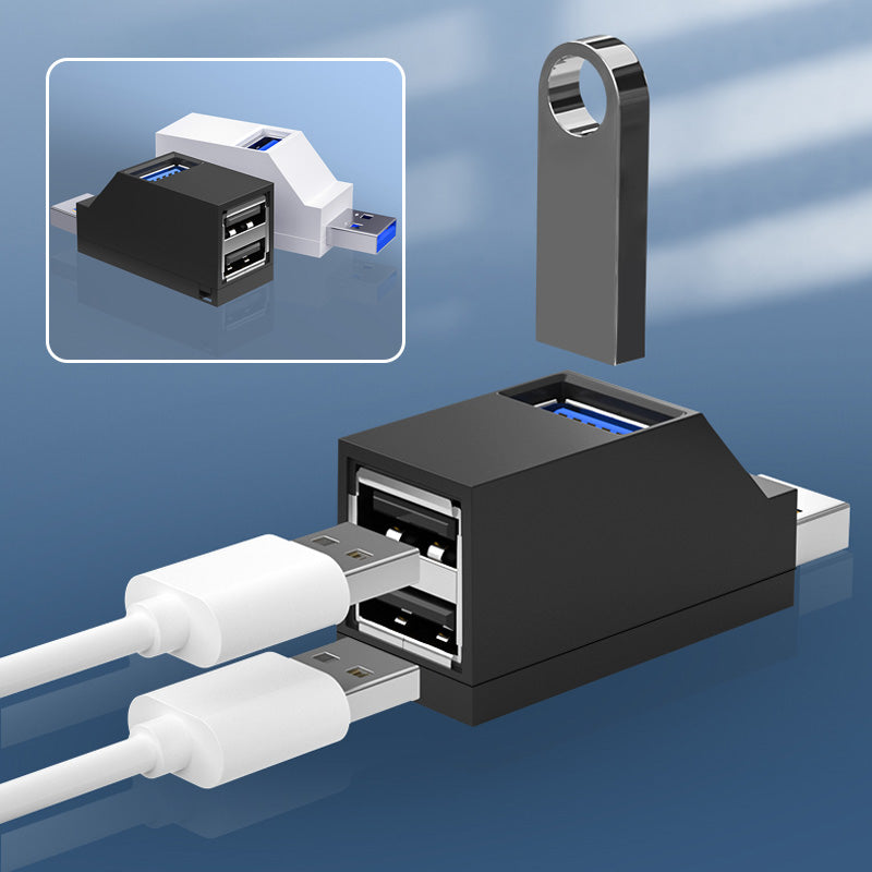 Winziger 3-Anschluss-USB-Hub