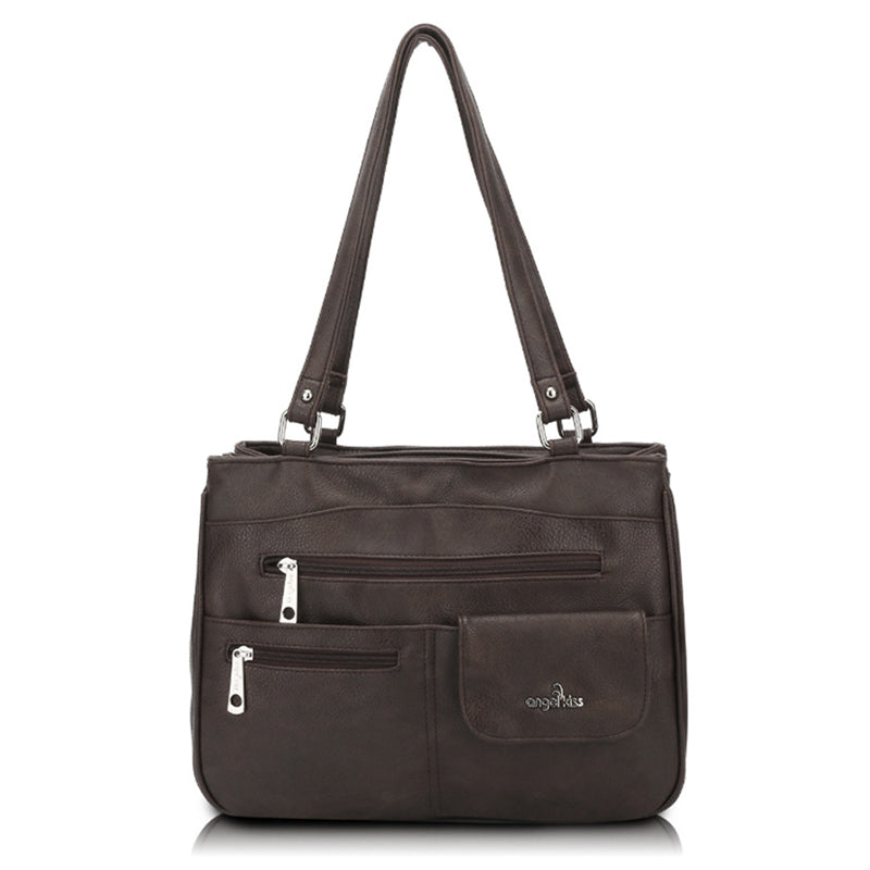Multifunktionale Umhängetasche Handtasche mit drei Fächern