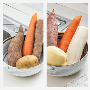 Multifunktionale Reinigungsbürste für Obst- und Gemüseschalen
