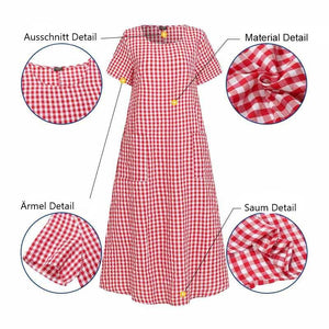 Damen Sommer atmungsaktives Kleid