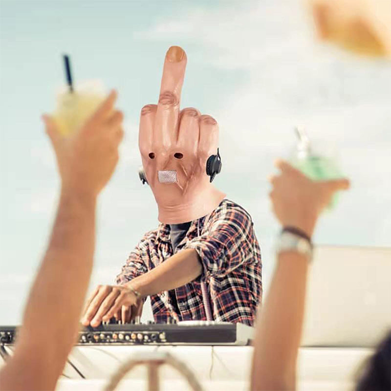 Mittelfinger Halloween Maske