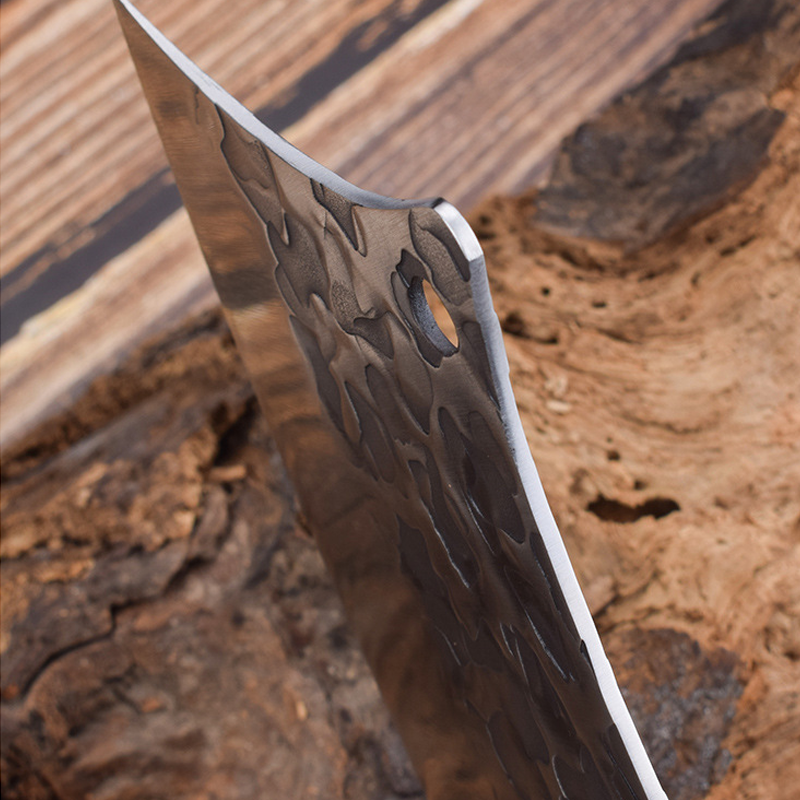 Gehämmertes Küchenmesser aus Edelstahl