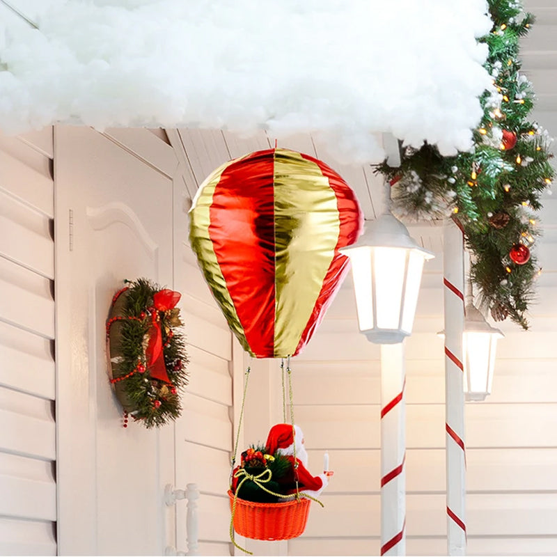 Weihnachtsdekoration-Weihnachtsmann Heißluftballon