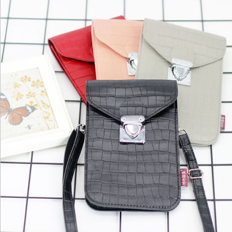 Handytasche Mit Krokodil Textur