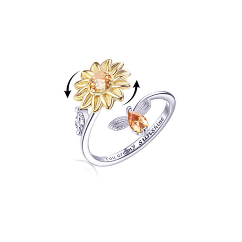 Rotierender Sonnenblume-Ring