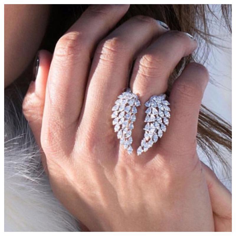 Elegante Engelsflügel Ringe für Damen