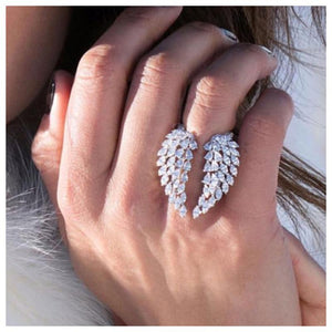 Elegante Engelsflügel Ringe für Damen