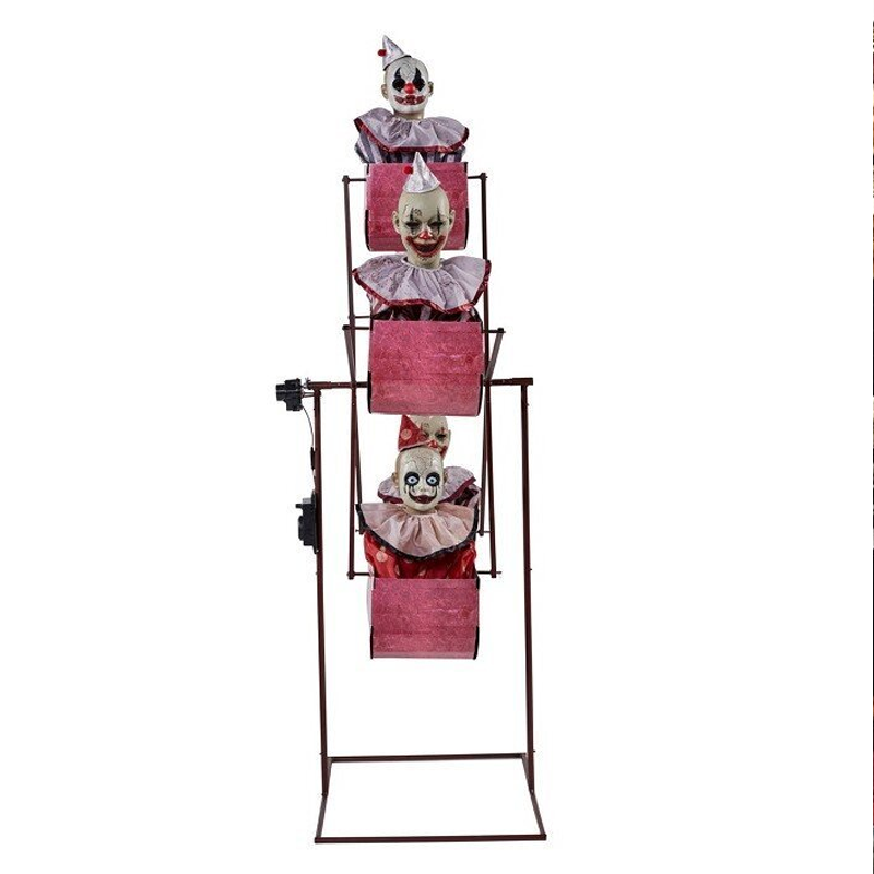 Gruseliger Halloween Clown Riesenrad Dekoration