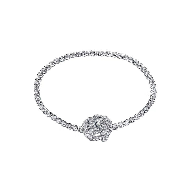 Rosen Halsketten Armband Set