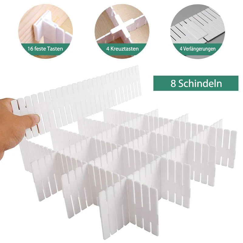 Verstellbarer Schubladen-Aufbewahrungsorganisator