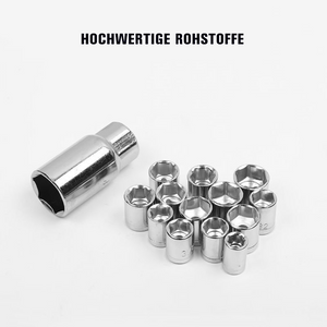 40-tlg. Mehrzweck-Steckschlüssel-Werkzeugsatz für die Fahrrad- oder Autoreparatur