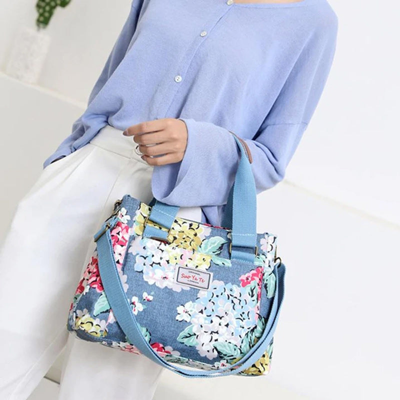 Schultertasche aus Nylon mit großem Fassungsvermögen