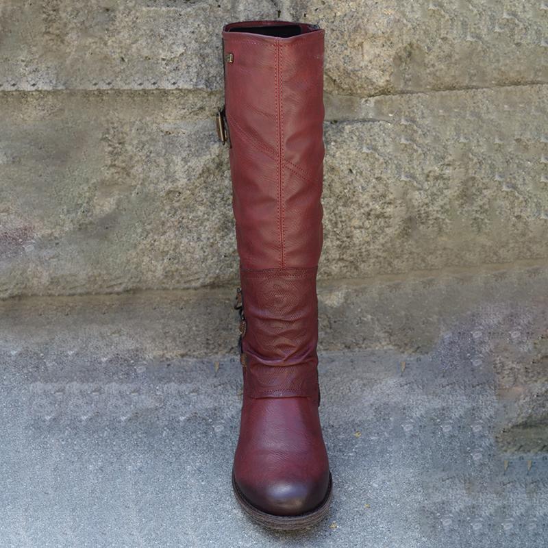 Damenstiefel mit Reißverschluss