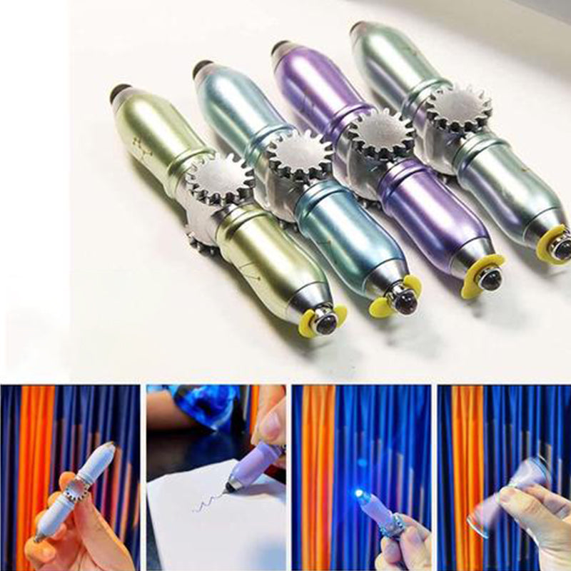 Drehbarer LED-Touchscreen-Fingerspitzenstift, 4 Stück