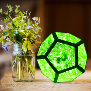 Unendliche farbige Dodekaeder Kunstlampe