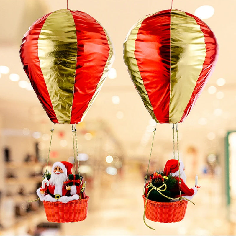 Weihnachtsdekoration-Weihnachtsmann Heißluftballon