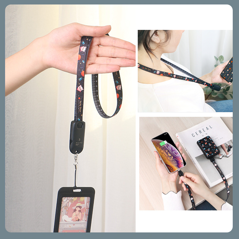 3-in-1-Multifunktions-Datenkabel-Lanyard