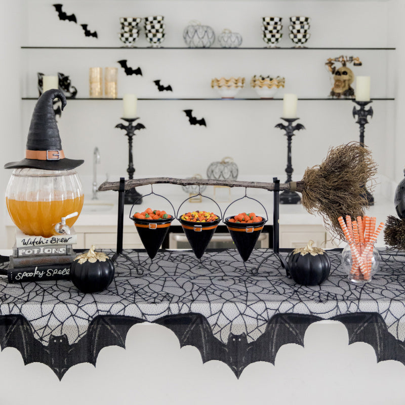 Halloween Hexe Besenständer
