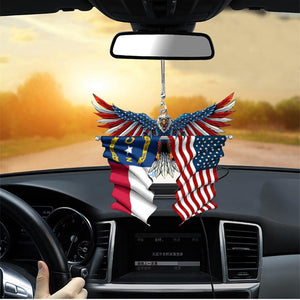 Adlerflagge Hängendes Ornament für Auto