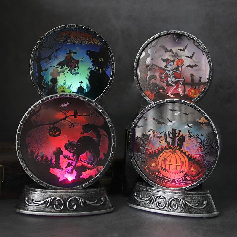 Halloween Thema Acryl Retro Farbverlaufslampe