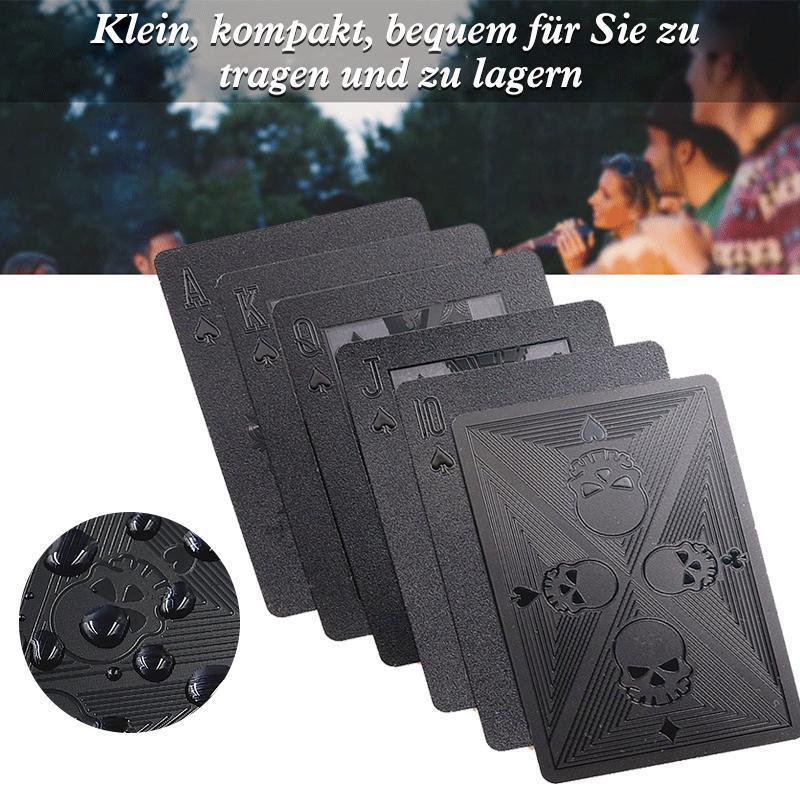 3D Wasserdichte Schwarze Spielkarten