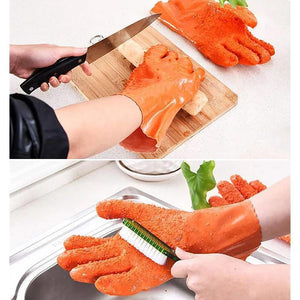 Gemüse Reiniger Handschuhe