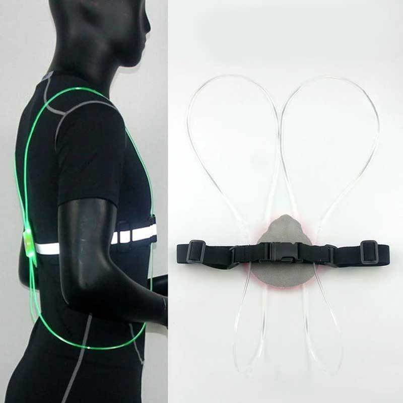 Mehrfarbig beleuchteter reflektierender Gürtel