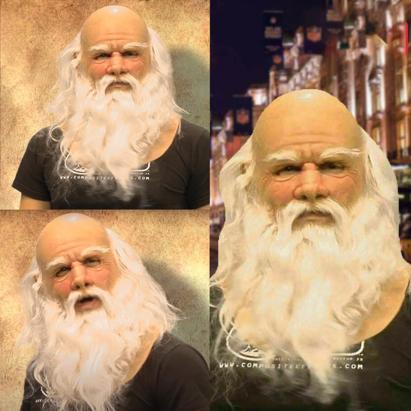 Weihnachten lustige alte Mann Maske