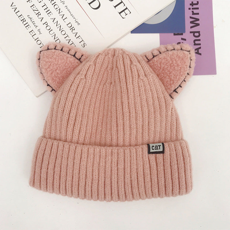 Strickmütze mit Bärenohren