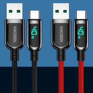 Schnellladedatenkabel mit digitaler Anzeige
