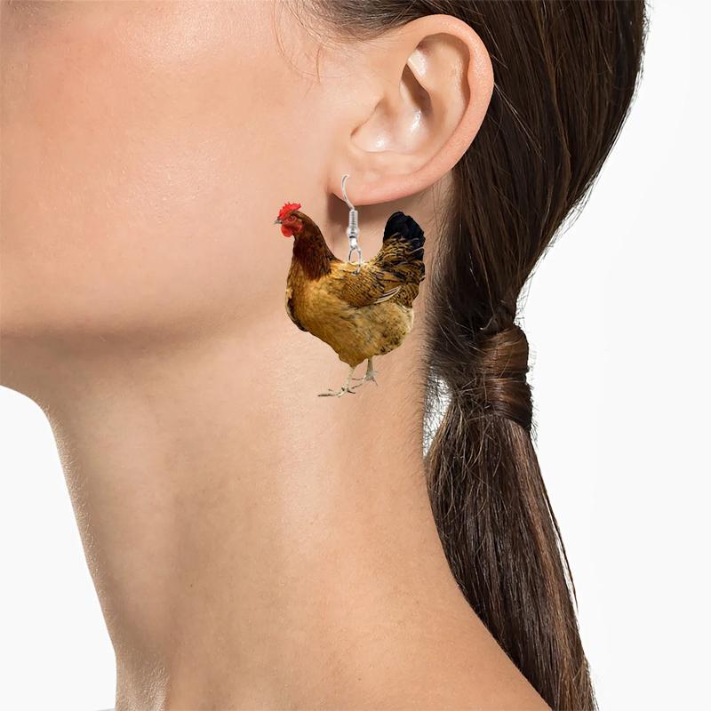 Einzigartige Huhn Ohrringe