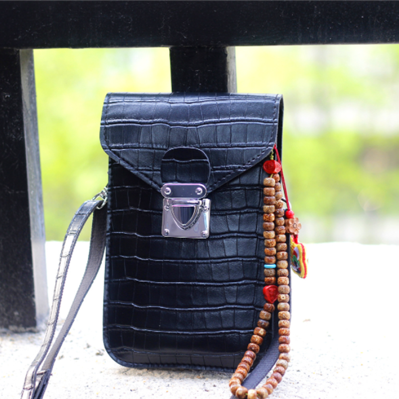 Handytasche Mit Krokodil Textur
