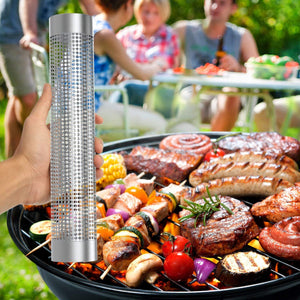 Grillrauchrohr aus Edelstahl 12" - 5 Stunden Rauchwolke