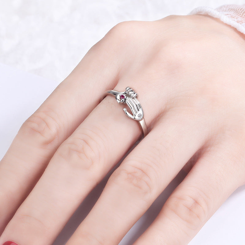 Liebe Umarmung Paar Ring