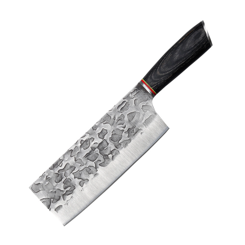Gehämmertes Küchenmesser aus Edelstahl