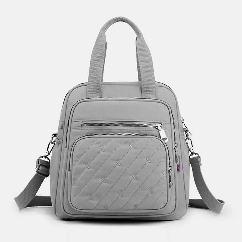 Multifunktionaler, leichter, eleganter Handtaschen-Umhängetaschen-Rucksack mit Prägung