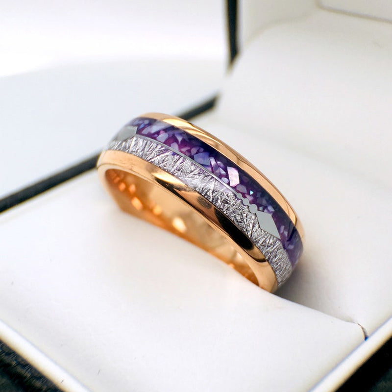 Zweifarbiger Ring aus Edelstahl