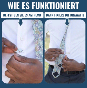 Clips zum Befestigen der Krawatte