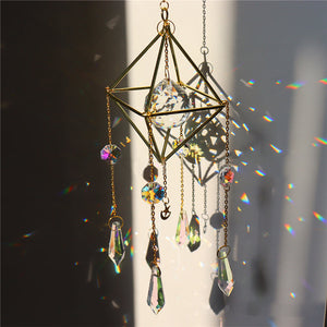Regenbogen-Sonnenfänger Kristallkugel Windspiel
