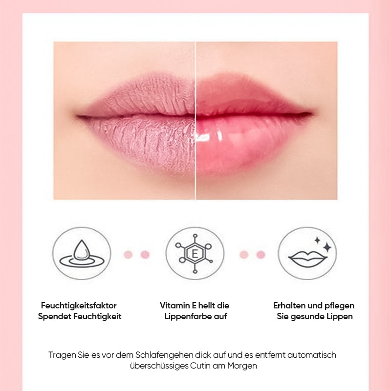Feuchtigkeitsspendende zweifarbige Lippenmaske