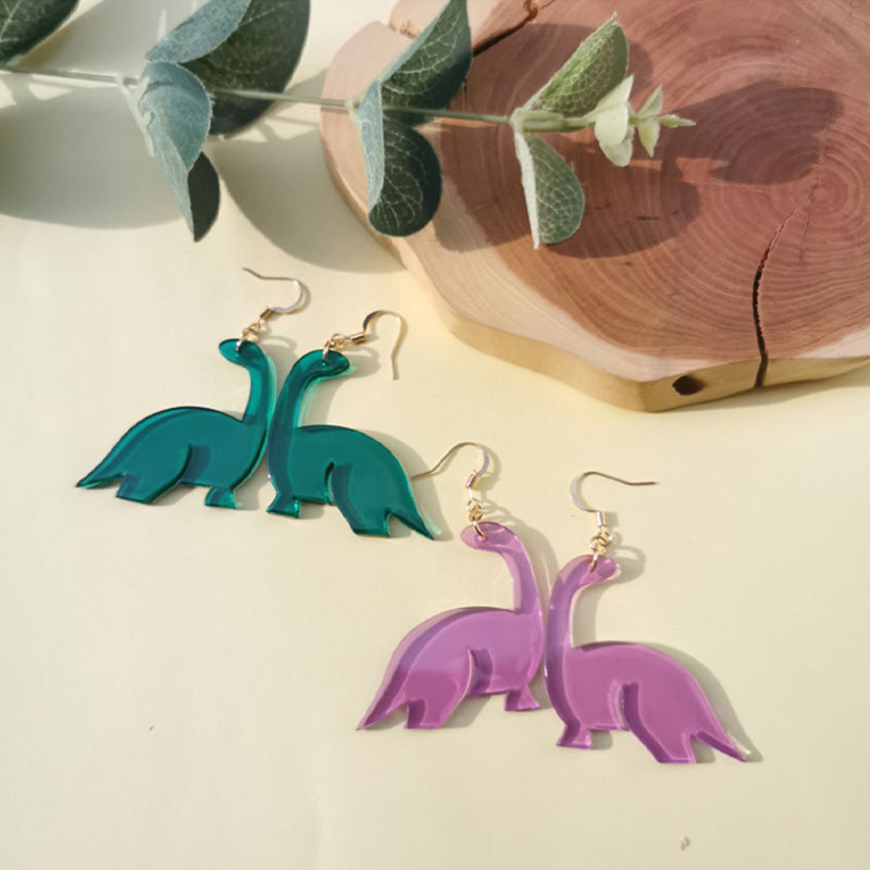 Transparente Dinosaurier-Ohrringe