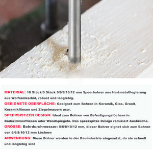 Professionelles Dreiecksbohrer Set