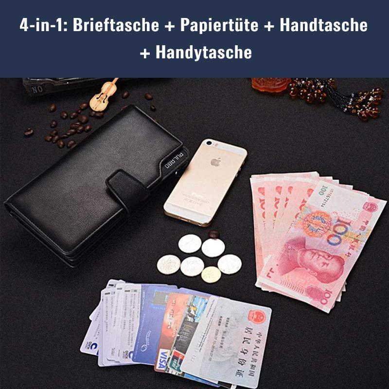 Herr Lässige Lange Brieftasche mit Reißverschluss