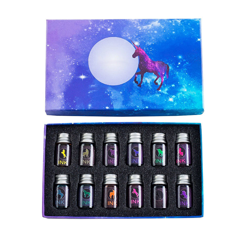 12 Farben Goldpulver Tinte Geschenkbox